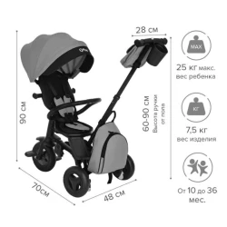 Tricicleta pentru copii QPlay NOVA Plus Military Green cumpăra în Chișinau. Foto 2