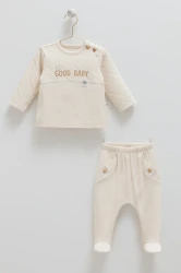 Комплект из 2 штук Caramell Good Baby Beige & Ecru (6-9М) купить в Кишиневе. Фото 1