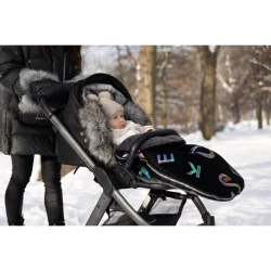Зимний чехол для коляски Caretero Climber Black, 95x45 см купить в Кишиневе. Фото 9