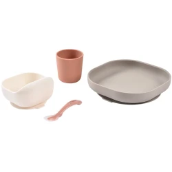 Set de masă din silicon Beaba Terracotta Gazelle, 4 buc. cumpăra în Chișinau. Foto 2