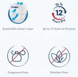 Подгузники-трусики Confy Premium 4 (9-14 кг), 30 шт. купить в Кишиневе. Фото 5