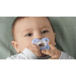 Пустышка анатомическая из силикона Chicco PhysioForma Dual Soft Blue (2-6 мес), 2 шт. купить в Кишиневе. Фото 12