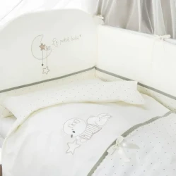 Lenjerie de patut 3 piese Perina Le petit bebe Olive cumpăra în Chișinau. Foto 1