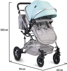 Carucior 2 in 1 transformabil Moni Ciara Turquoise cumpăra în Chișinau. Foto 5