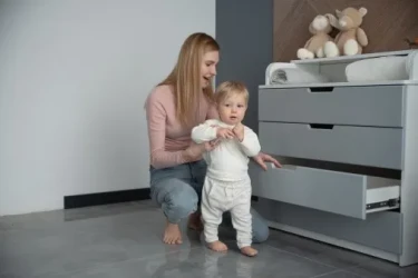 Комод-пеленатор DeSon MDF 900 Серый купить в Кишиневе. Фото 4