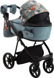 Carucior 3 in 1 Adamex Porto Flowers Blue cumpăra în Chișinau. Foto 4