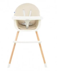 Стульчик для кормления 2 в 1 KikkaBoo Nutri Wood Beige купить в Кишиневе. Фото 2