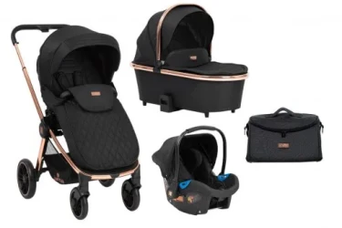 Carucior 3 in 1 KikkaBoo Vicenza Premium Black cumpăra în Chișinau. Foto 16