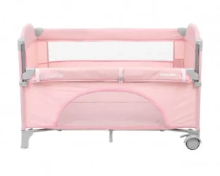 Манеж-кровать 2 в 1 KikkaBoo Milky Way Pink купить в Кишиневе. Фото 4