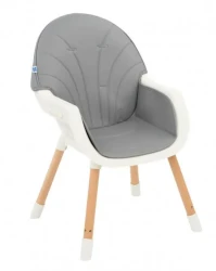 Scaun de masa 2 in 1 KikkaBoo Nutri Wood Grey cumpăra în Chișinau. Foto 5