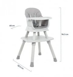 Scaun de masa 6 in 1 KikkaBoo Eat N Play Grey cumpăra în Chișinau. Foto 8