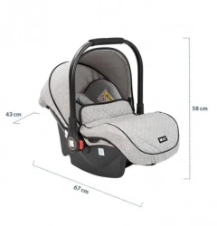 Коляска 3 в 1 трансформер KikkaBoo Beloved Light Grey купить в Кишиневе. Фото 13