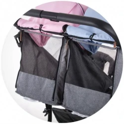 Cărucior pentru gemeni Chipolino 2 Classy Blue Pink cumpăra în Chișinau. Foto 8