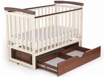 Детская кроватка DeSon Mriya Combi Ваниль/Орех с ящиком купить в Кишиневе. Фото 3