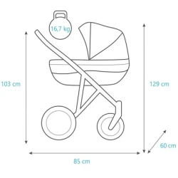 Cărucior 2/1 Kunert Romantic Cappuccino cumpăra în Chișinau. Foto 6