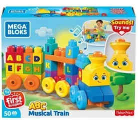 Конструкторы Mega Bloks Музыкальный паровозик, 50 элементов купить в Кишиневе. Фото 1