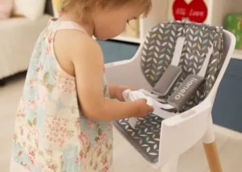 Стульчик для кормления 2 в 1 Lionelo Koen Yellow Grey купить в Кишиневе. Фото 8