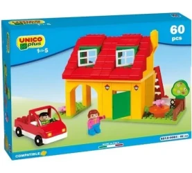 Конструкторы Androni Giocattoli UnicoPlus Домик, 60 элементов купить в Кишиневе. Фото 1