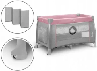 Манеж-кровать 2 в 1 Lionelo Thomi Pink Baby купить в Кишиневе. Фото 3