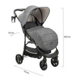 Коляска 3 в 1 KikkaBoo Selina Light Grey купить в Кишиневе. Фото 10