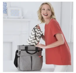 Geanta pentru parinti Skip Hop Duo Signature Heather grey cumpăra în Chișinau. Foto 3