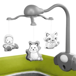 Манеж-кровать 2 в 1 Lionelo Thomi Green Lemon купить в Кишиневе. Фото 12