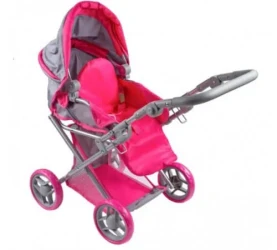 Cărucior PlayTo pentru păpuși 2-în-1 "Elsa" roz/gri cumpăra în Chișinau. Foto 3