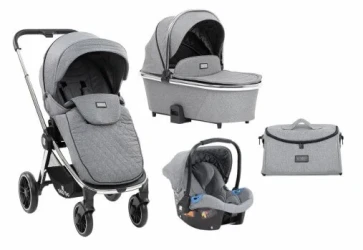 Carucior 3 in 1 KikkaBoo Vicenza Premium Grey cumpăra în Chișinau. Foto 13