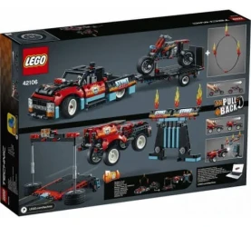 Set construcție Lego Technic Spectacol de cascadorii pe camioane și motocicleter, 610 elemente cumpăra în Chișinau. Foto 2