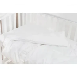 Lenjerie de patut (3 elemente) Twins Classic Satin White cumpăra în Chișinau. Foto 3