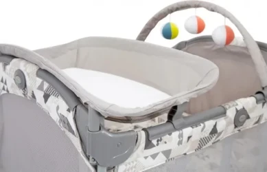 Манеж-кровать 2 в 1 Graco Contour Electra Patchwork Grey купить в Кишиневе. Фото 6