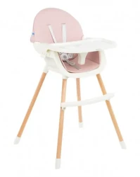 Scaun de masa 2 in 1 KikkaBoo Nutri Wood Pink cumpăra în Chișinau