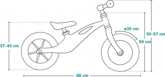 Bicicletă fără pedale Lionelo Bart Air Green Forest cumpăra în Chișinau. Foto 9