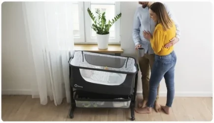 Pătuc Co-sleeper 3 in 1 Lionelo Timon Graphite cumpăra în Chișinau. Foto 8