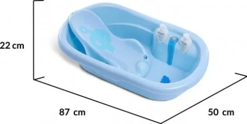 Ванночка с подставкой и градусник Moni Santorini Blue, 87 см купить в Кишиневе. Фото 8