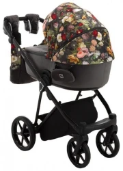 Коляска 2 в 1 Adamex Porto Flowers Black купить в Кишиневе. Фото 3