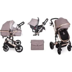 Коляска 3 в 1 трансформер KikkaBoo Darling Beige купить в Кишиневе. Фото 9