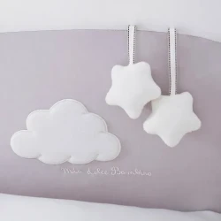 Комплект в кроватку 6 предметов Perina Бамбино Грей купить в Кишиневе. Фото 3