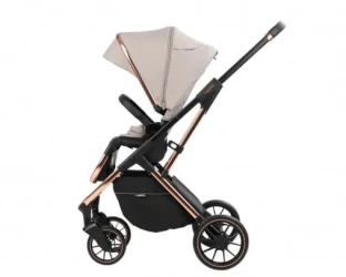 Carucior 3 in 1 KikkaBoo Angele Chrome Beige cumpăra în Chișinau. Foto 6