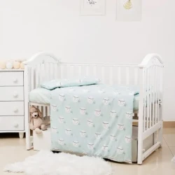 Lenjerie de patut (3 piese) Twins Premium Glamour Limited Moon Mint cumpăra în Chișinau. Foto 1