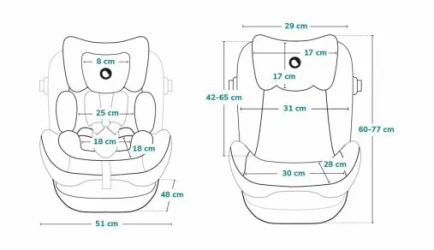 Детское автокресло 0-36 кг Isofix Lionelo Bastiaan RWF Stone, поворотное 360 купить в Кишиневе. Фото 14