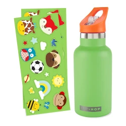 Sticluță cu pai Skip Hop cu autocolante G Green (4 ani+), 380 ml cumpăra în Chișinau. Foto 2
