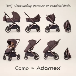 Cărucior 2/1 Adamex Como Chocolate Brown cumpăra în Chișinau. Foto 16