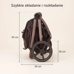 Cărucior 2/1 Adamex Como Chocolate Brown cumpăra în Chișinau. Foto 15