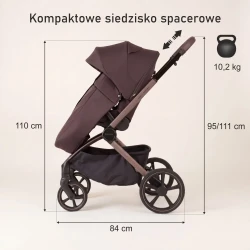 Cărucior 2/1 Adamex Como Chocolate Brown cumpăra în Chișinau. Foto 14