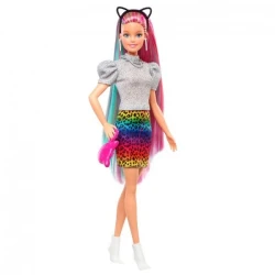 Papusa Barbie Leopard Rainbow Hair  cumpăra în Chișinau. Foto 1