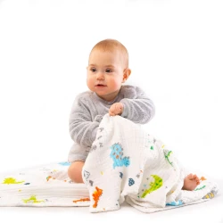 Păturică Akuku Muselin Dinosaurs, 110×105 cm cumpăra în Chișinau. Foto 5