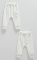 Pantaloni Caramell Cute Bear Ivory, 2 buc. (18-24L) cumpăra în Chișinau. Foto 1