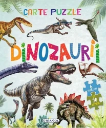 Carte Dinozaurii. Carte cu 6 puzzle-uri cumpăra în Chișinau. Foto 1