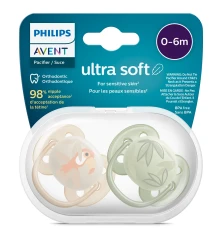 Suzete ortodontice Philips AVENT Ultra Soft Boy (0-6 luni), 2 buc. cumpăra în Chișinau. Foto 3